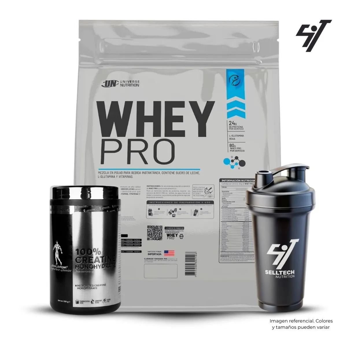 UNIVERSE NUTRITION - Whey Pro 5 kg Cookies+Creatina Kevin Levrone 500gr