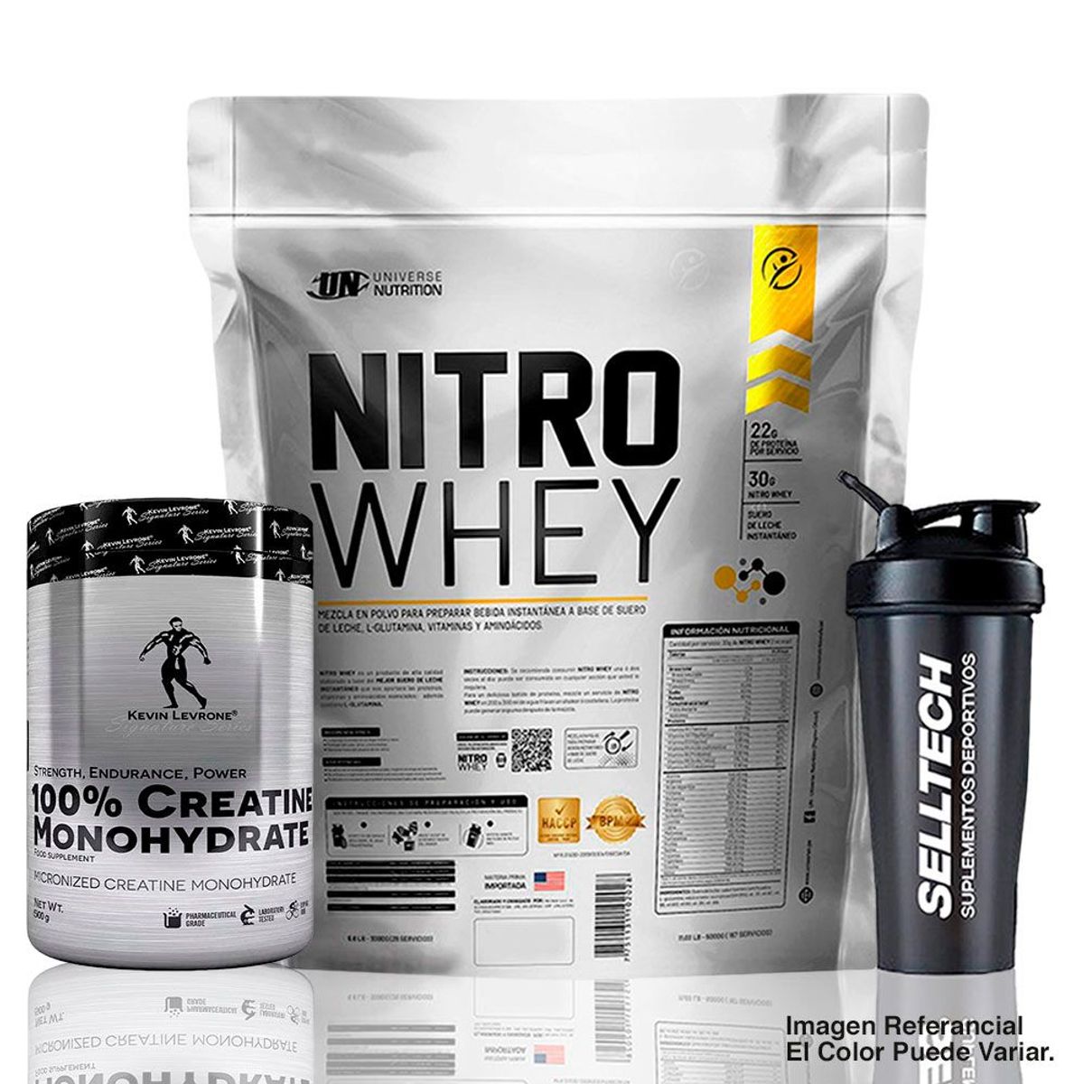 UNIVERSE NUTRITION - Nitro Whey de 5 kg Cookies+Creatina Kevin Levrone 500gr