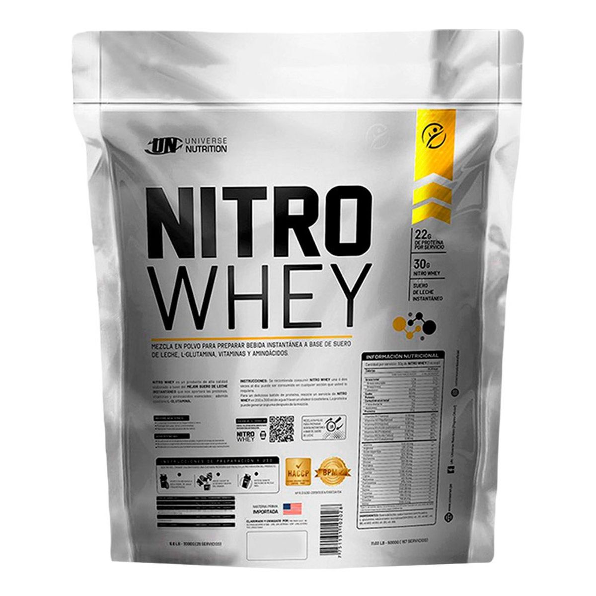 UNIVERSE NUTRITION - Nitro Whey de 5 kg Chocolate+Creatina Kevin Levrone 500gr