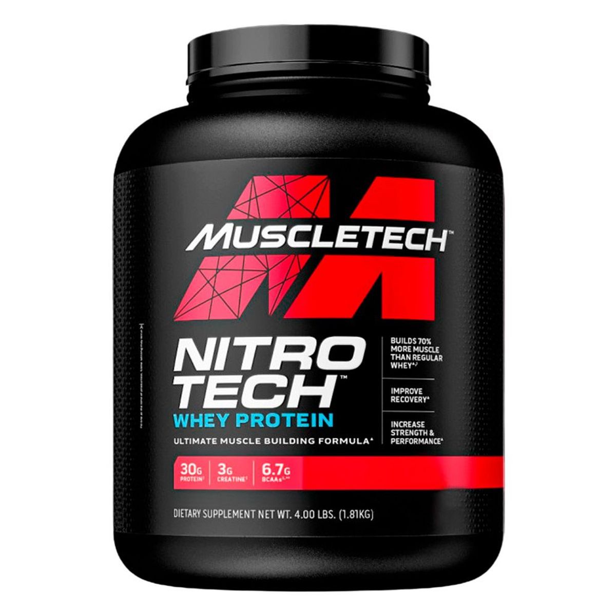 MUSCLETECH - Nitrotech Performance 4lb Chocolate+Creatina Levrone 500gr