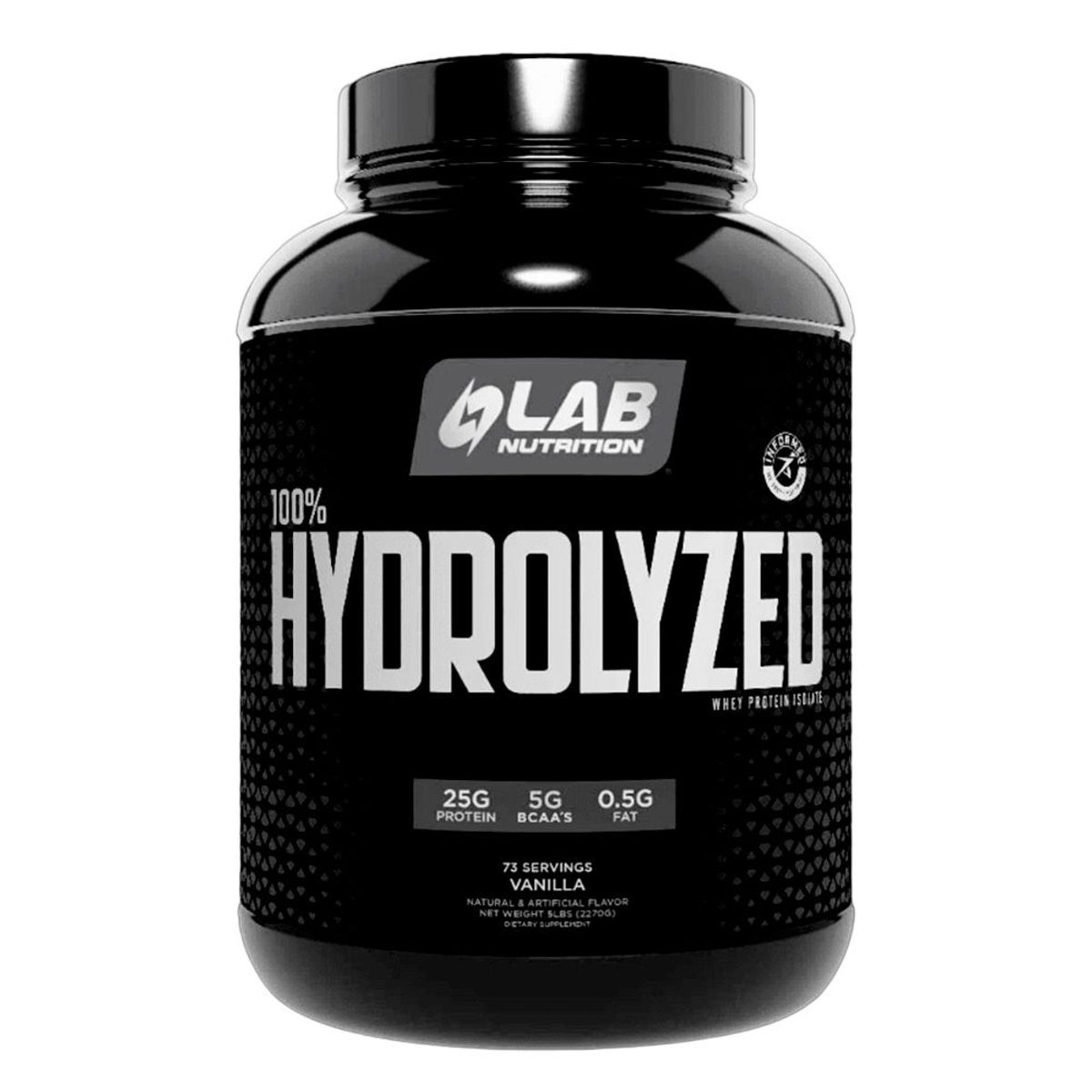 LAB NUTRITION USA - Isolate Hydrolizada 5lb Vainilla+Creatina Lab 500gr+Shaker