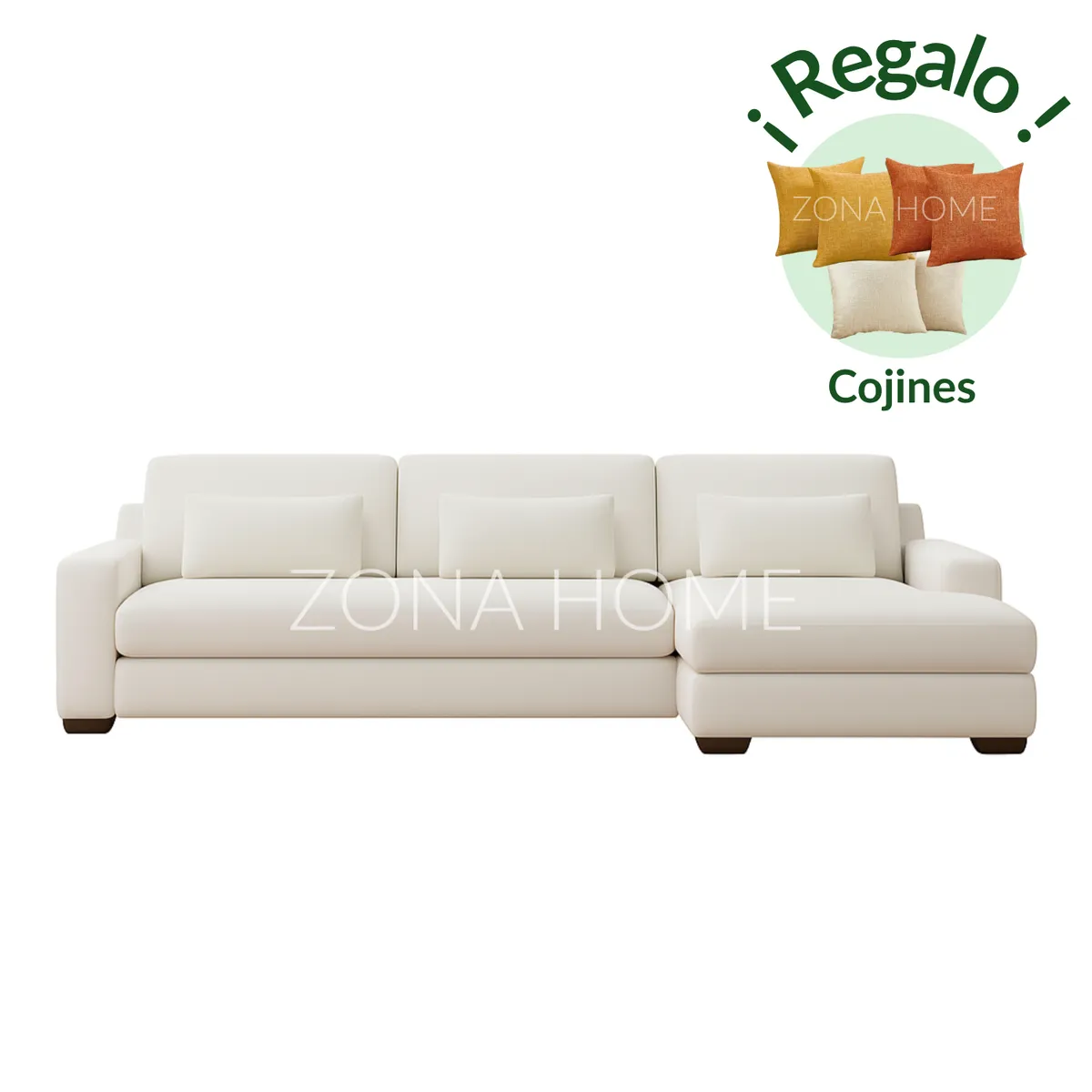 GENERICO - Seccional Derecho Santiago 3 Cuerpos En Tela - Beige