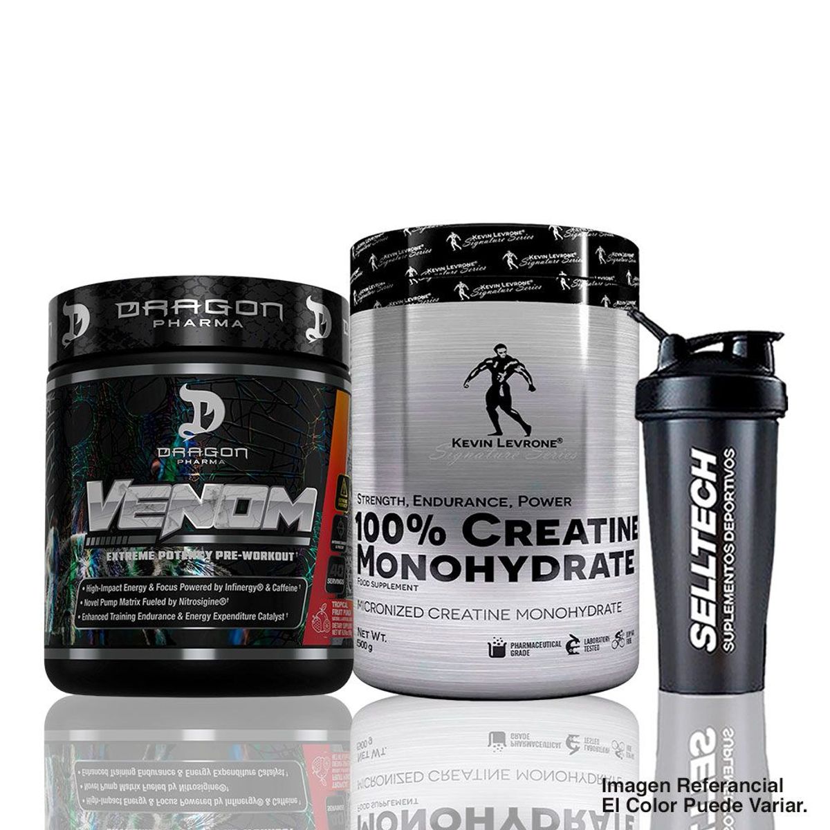 DRAG PHARMA - Venom Dragon pharma 40 servicios Fruit Punch+Creatina Kevin Levrone 500gr