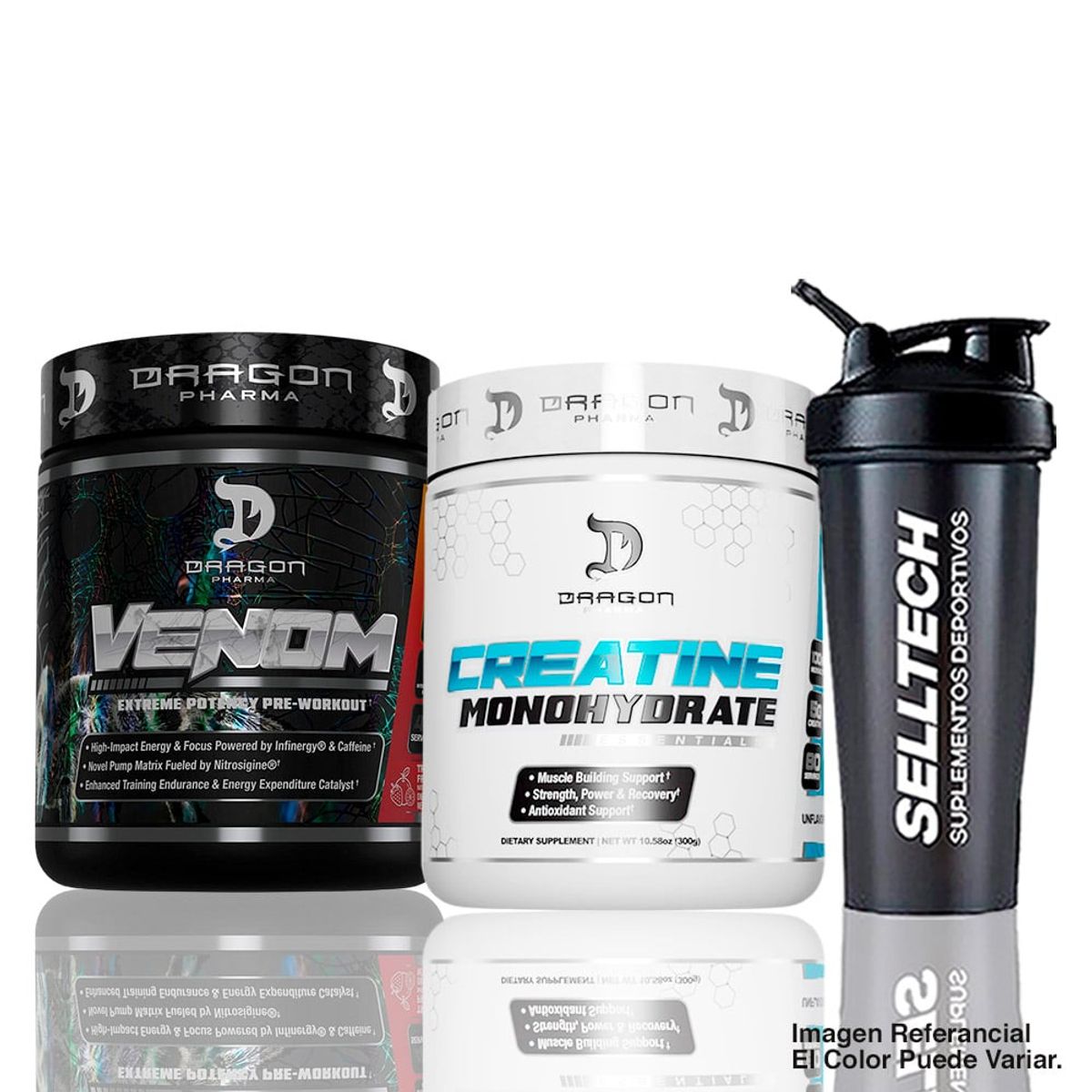 DRAG PHARMA - Venom Dragon pharma 40 servicios Fruit Punch+Creatina Dragon Pharma 300gr