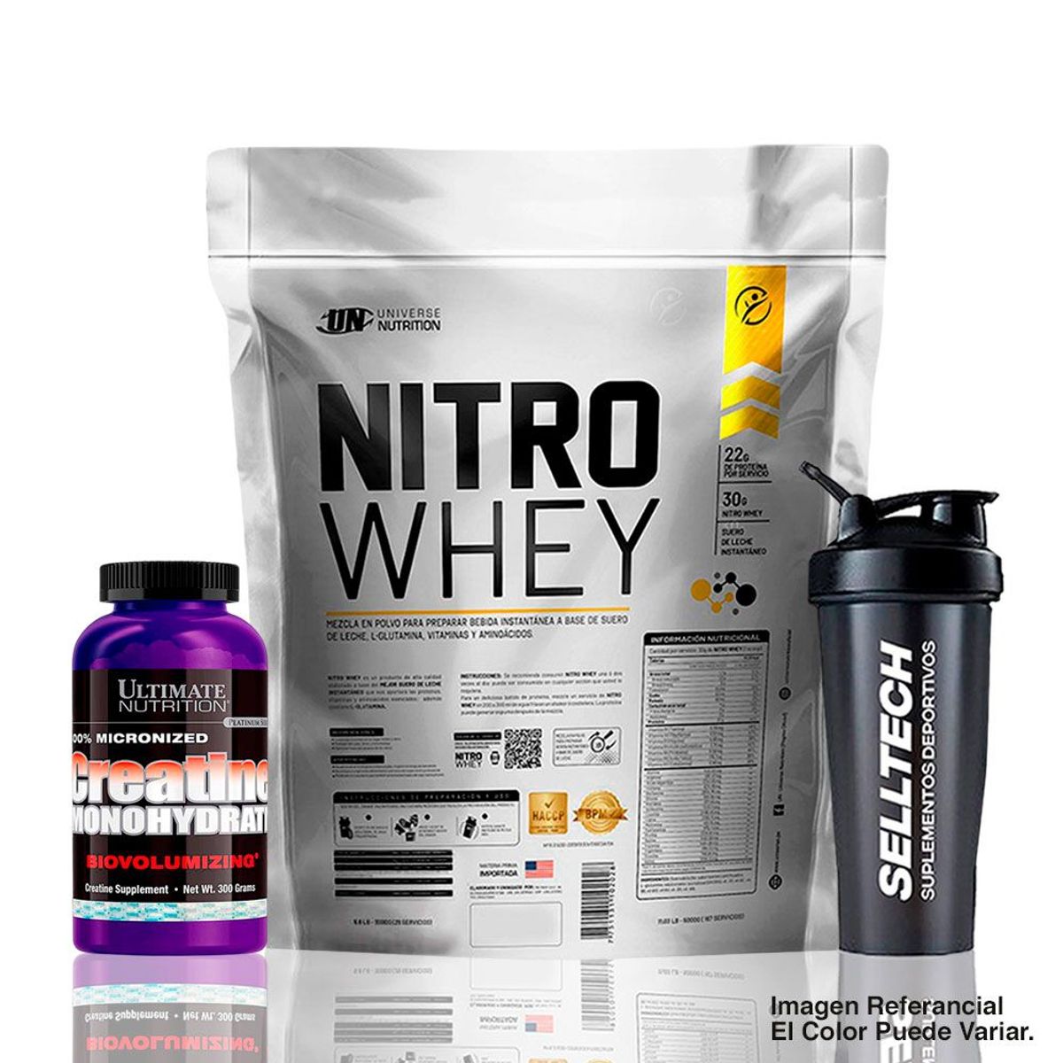 UNIVERSE NUTRITION - Nitro Whey 2.5 kg Chocolate+Creatina Ultimate Nutrition 300gr