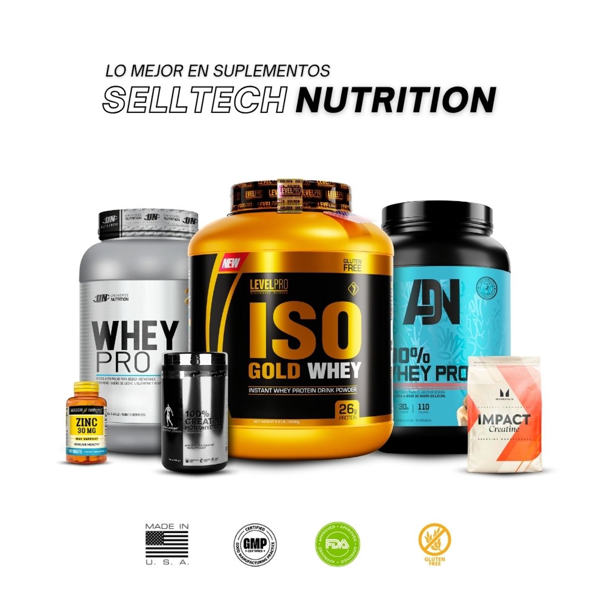 UNIVERSE NUTRITION - Whey Pro 3 kg Cookies+Creatina Kevin Levrone 500gr