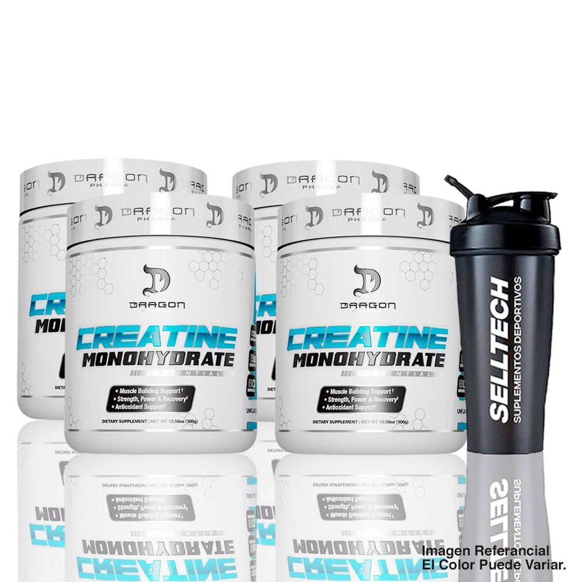 DRAG PHARMA - Creatina Dragon Pharma 300gr Pack X4