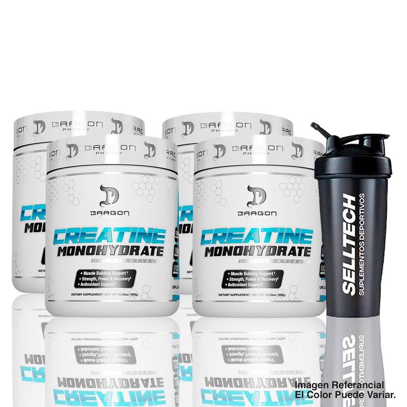 DRAG PHARMA - Creatina Dragon Pharma 300gr Pack X4