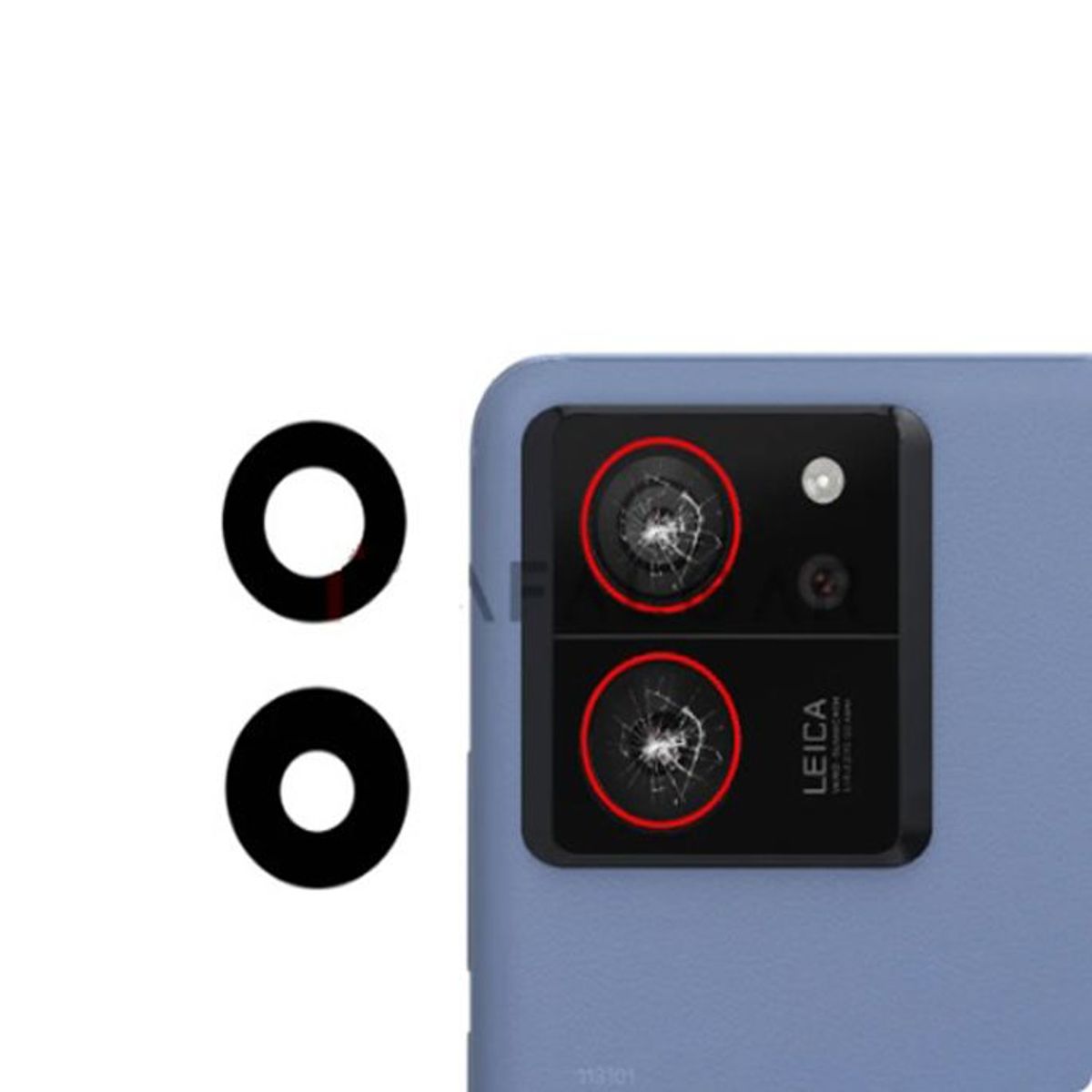 XIAOMI - Repuesto lente Vidrio de cámara XIAOMI 13T