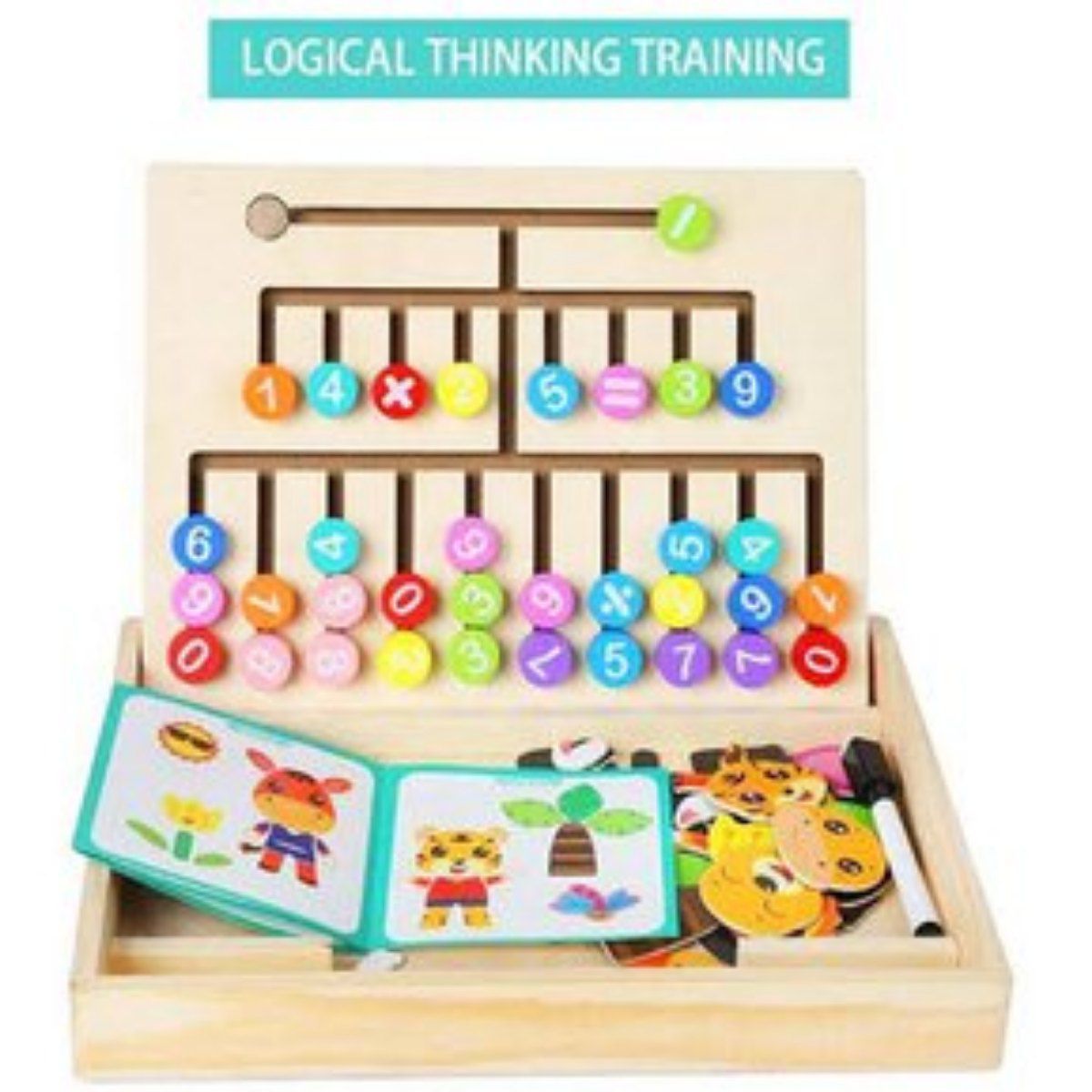 GENERICO - Juego Didáctico Rompecabezas de matematica Y pensamiento