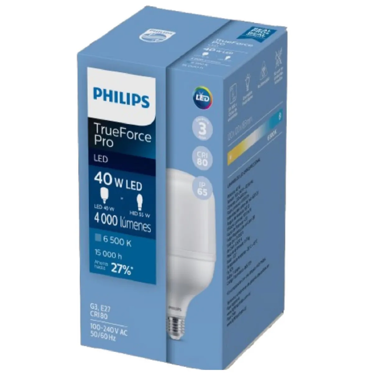 PHILIPS - Foco LED TrueForce Pro 40W Luz Fría 4000Lm