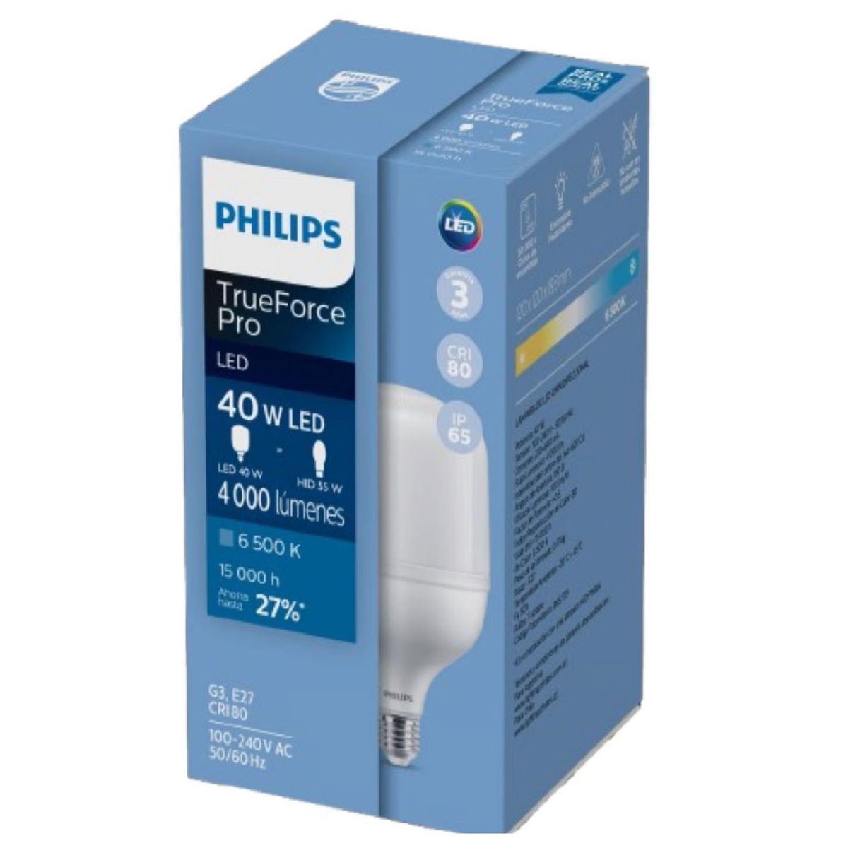 PHILIPS - Foco LED TrueForce Pro 40W Luz Fría 4000Lm