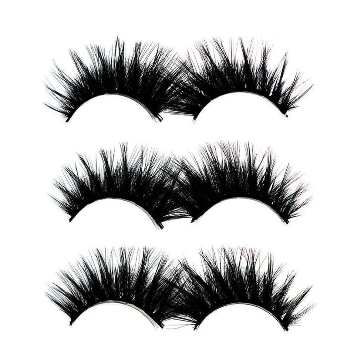 SATINE - Set Pestañas Postizas Banda Mink 6D x3Pares SATINE