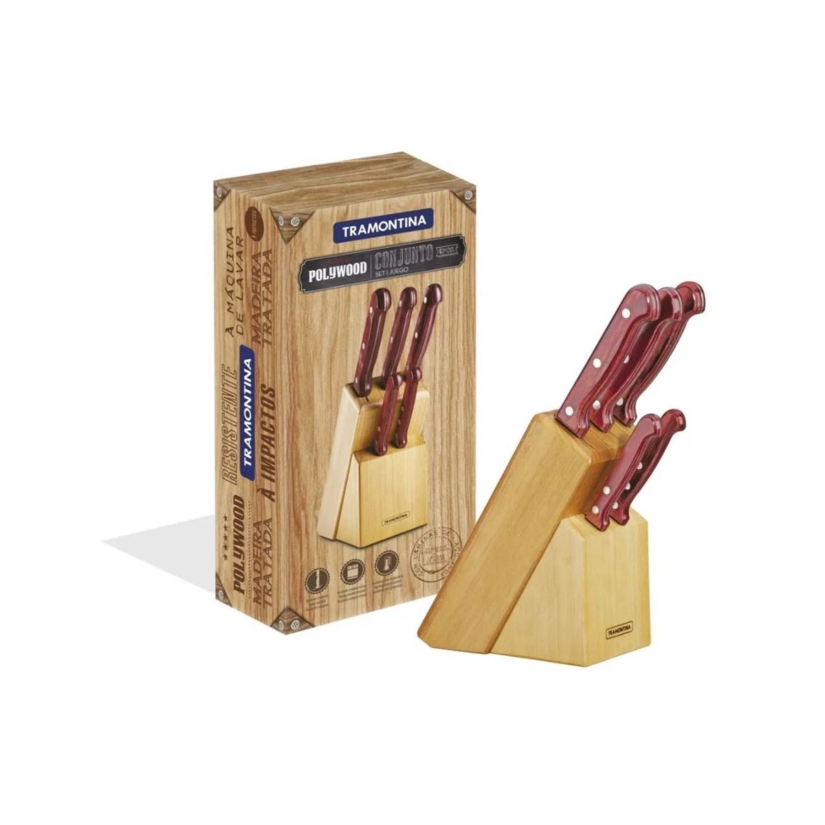 TRAMONTINA - Juego de Cuchillos TRAMONTINA Ace Inox 5PZ