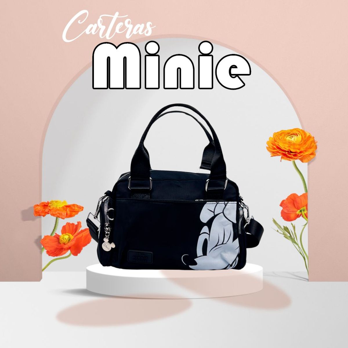 DISNEY - CARTERA MINIE MOUSE DE DISNEY NEGRO