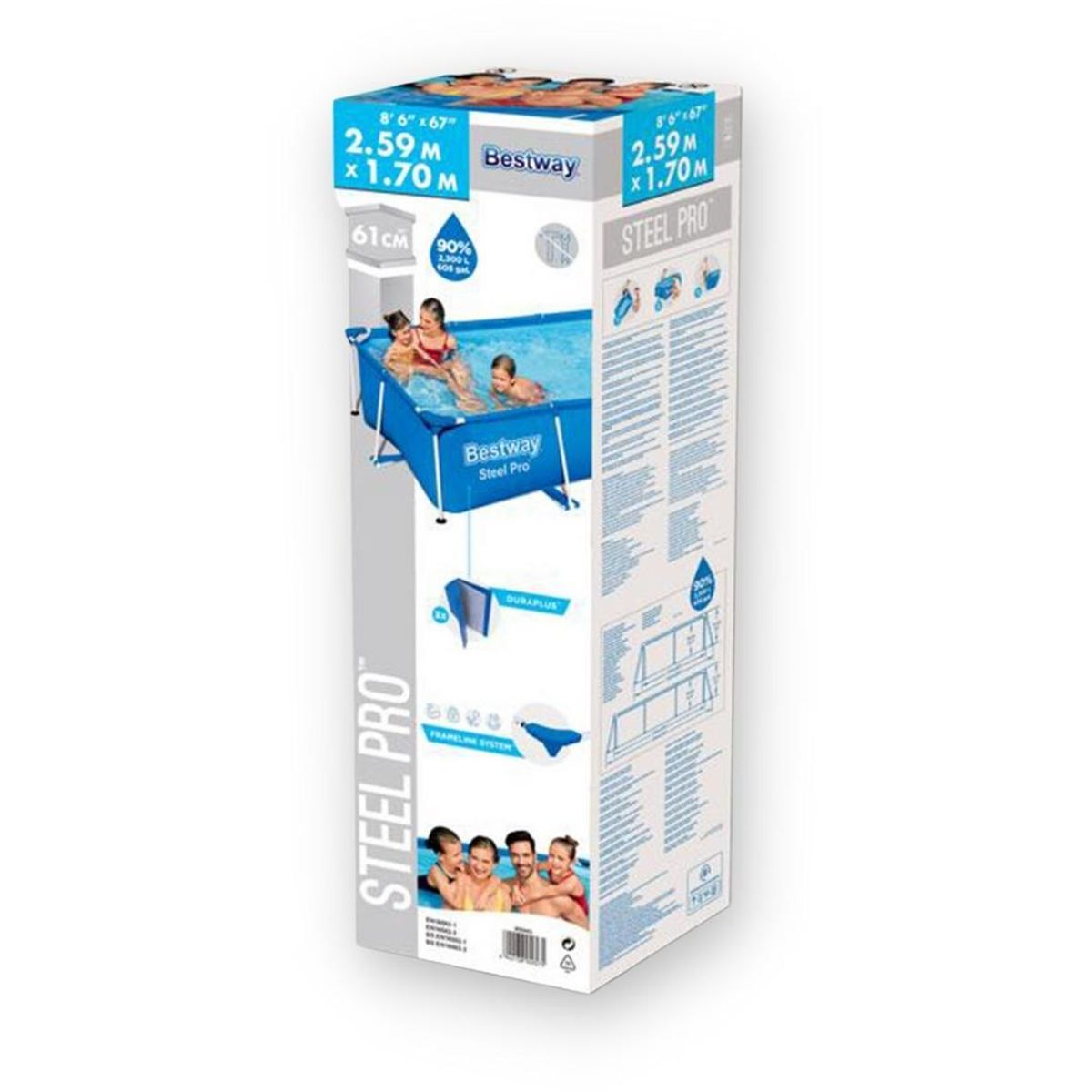 Bestway - Piscina Estructural Rectangular «MEDIANO» BESTWAY