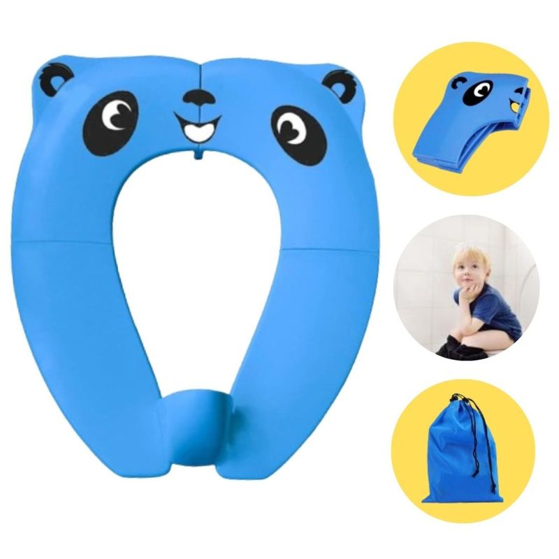 THE BABY SPOT - Asiento de Baño Plegable para Niños- Azul