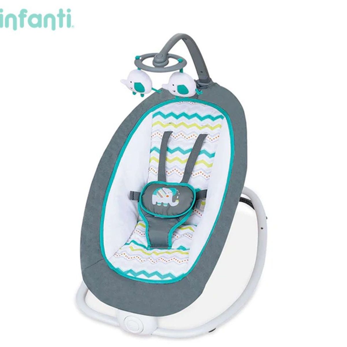 INFANTI - Silla Nido Vibradora Musical Plegable Infanti 6915  Verde