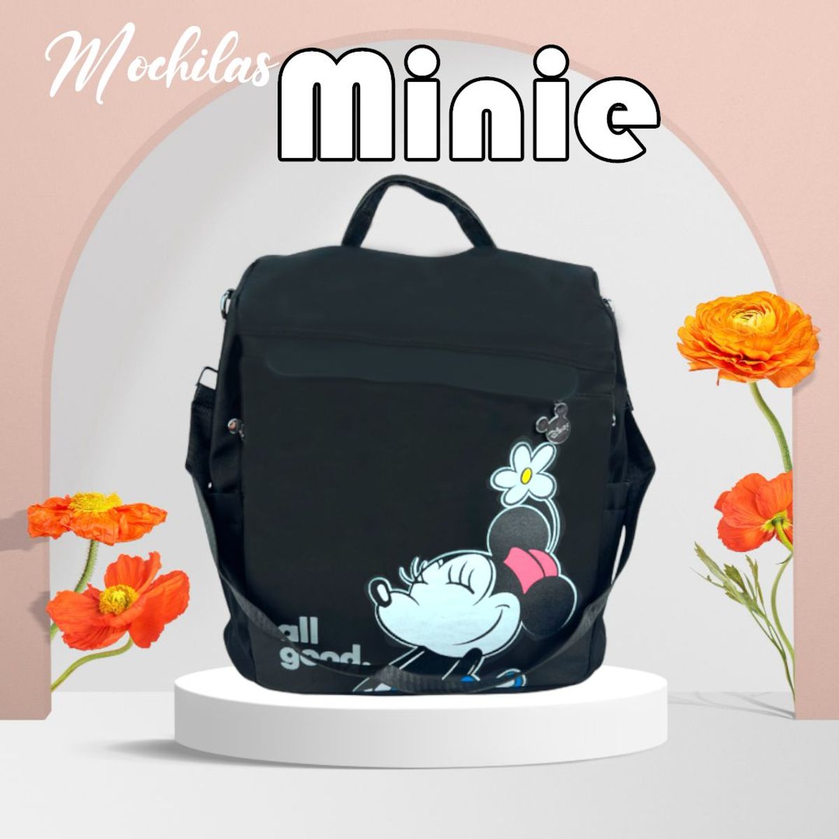 DISNEY - MOCHILA ANTIROBO MINIE MOUSE DISNEY NEGRO