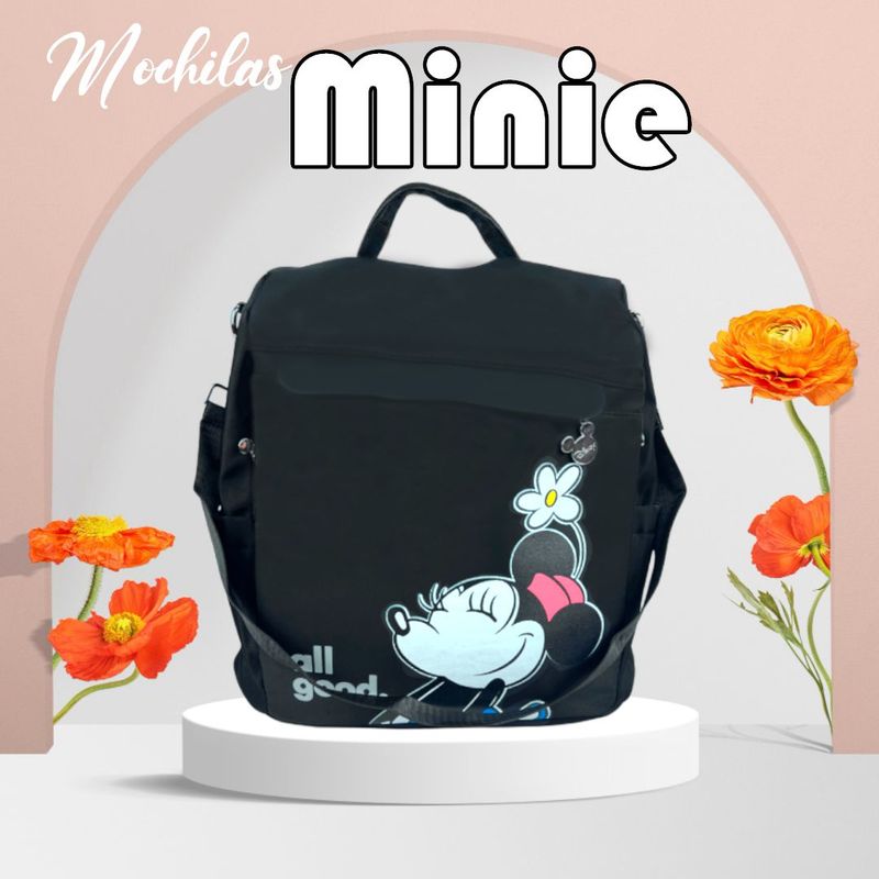 DISNEY - MOCHILA ANTIROBO MINIE MOUSE DISNEY NEGRO