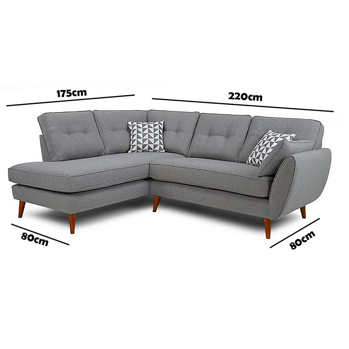 GENERICO - Secional Polonia  Izquierdo Gris