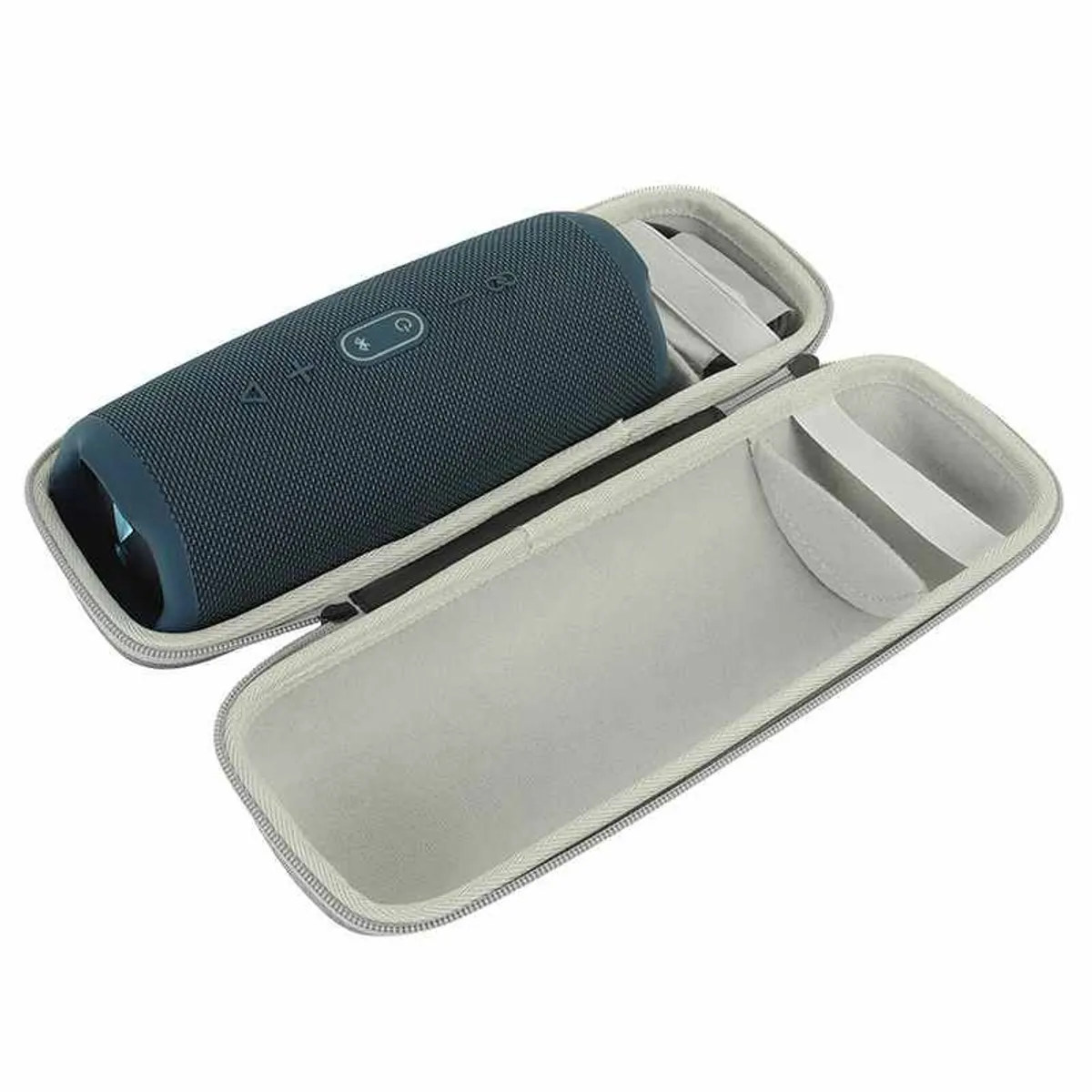 GENERICO - ESTUCHE CASE DURO LISO PARA JBL CHARGE 5 COLOR GRIS