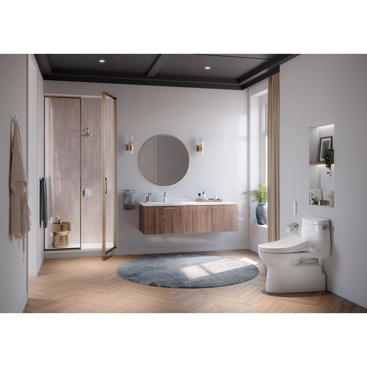 TOTO - Perchero Toallero modelo “G Series Round” marca Toto