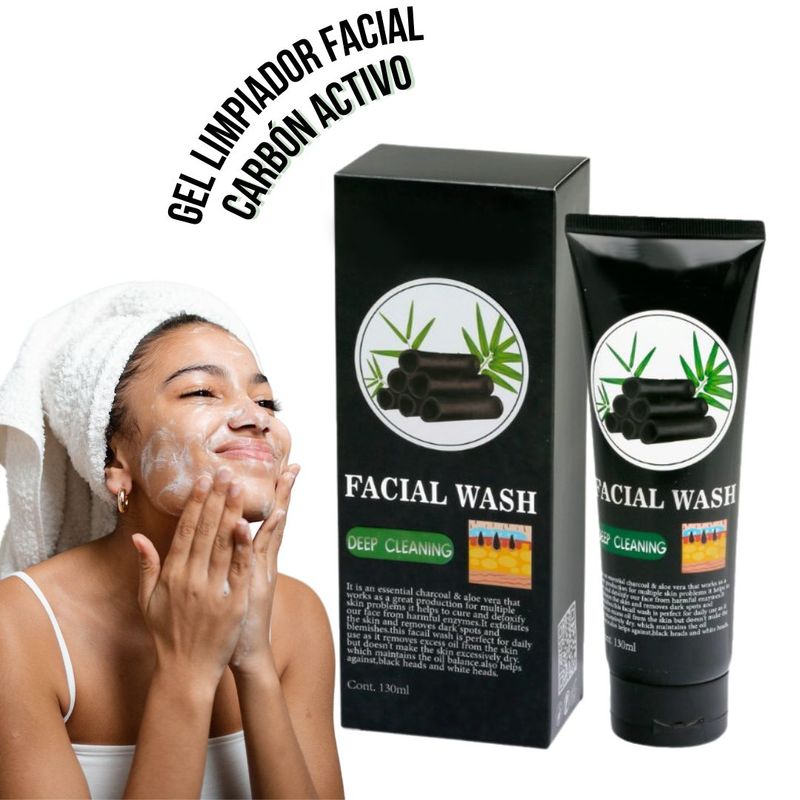 GENERICO - Gel Limpiador Carbón Activo Limpieza Facial.