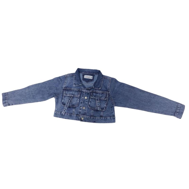 GENERICO - CASACA JEAN CROP FIT CARGO