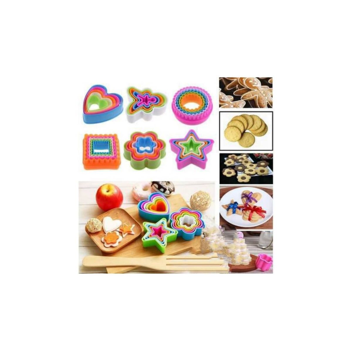 GENERICO - pack 3 Moldes para lonchera de niños formas