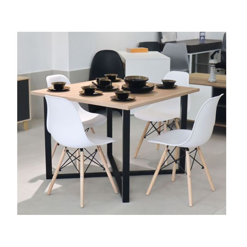 NACION MUEBLES - Juego de comedor Castilla 4 sillas Moderno