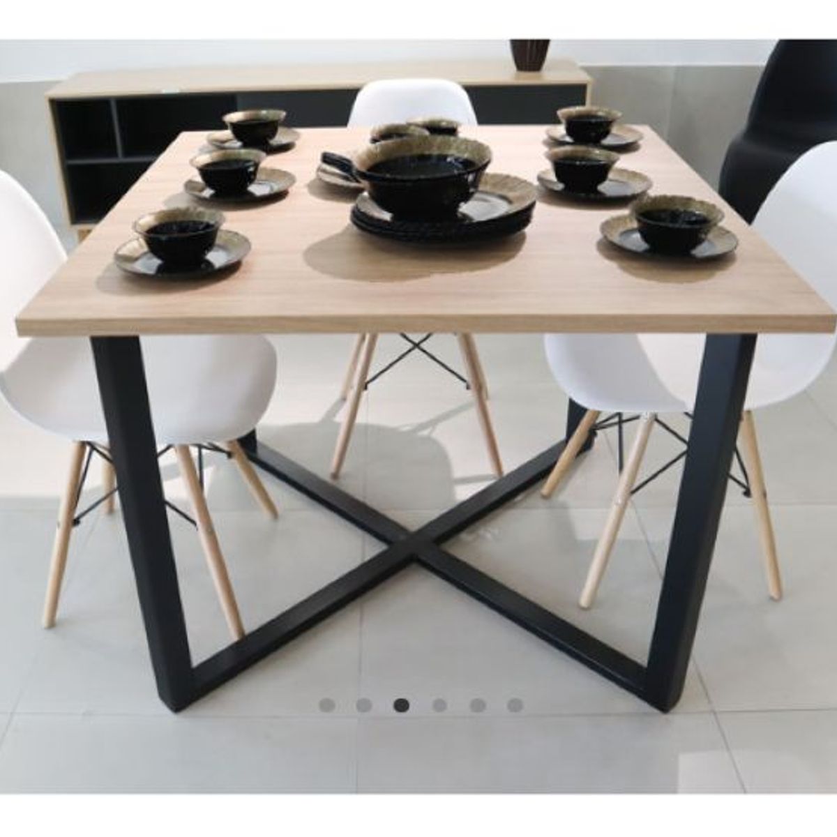 NACION MUEBLES - Juego de comedor Castilla 4 sillas Moderno