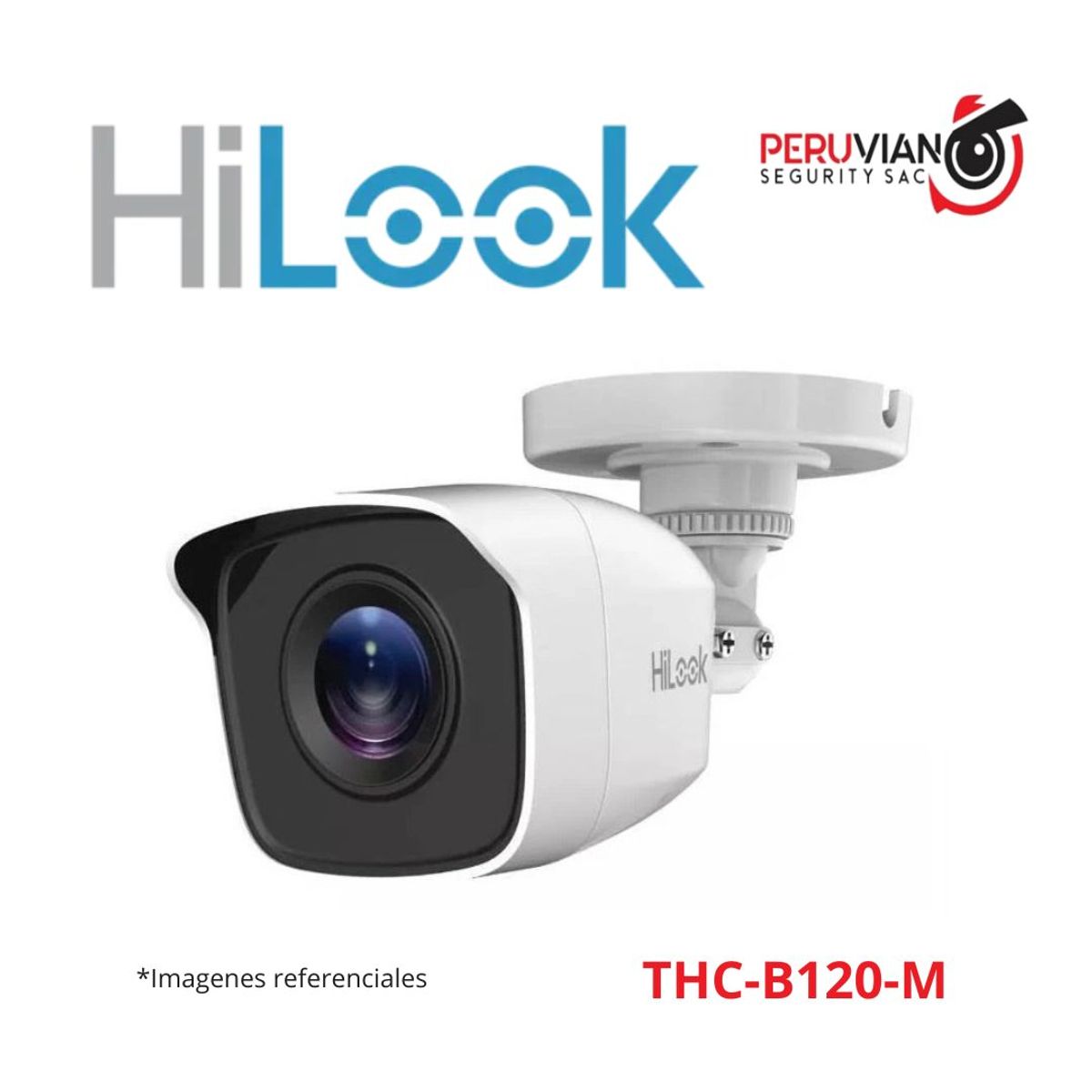 HILOOK - TUBULAR METAL 1080- IR 20 MTS- LENTE 2.8 MM  THC-B120-M