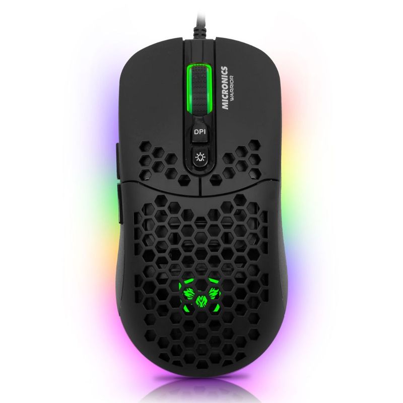 MICRONICS - MOUSE GAMER WARRIOR MIC GM827 DPI 7200 USB RGB 7B MICRONICS