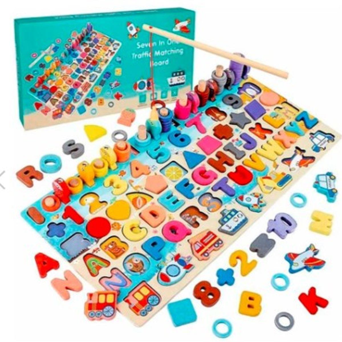 GENERICO - Tablero Montessori 7 en 1.