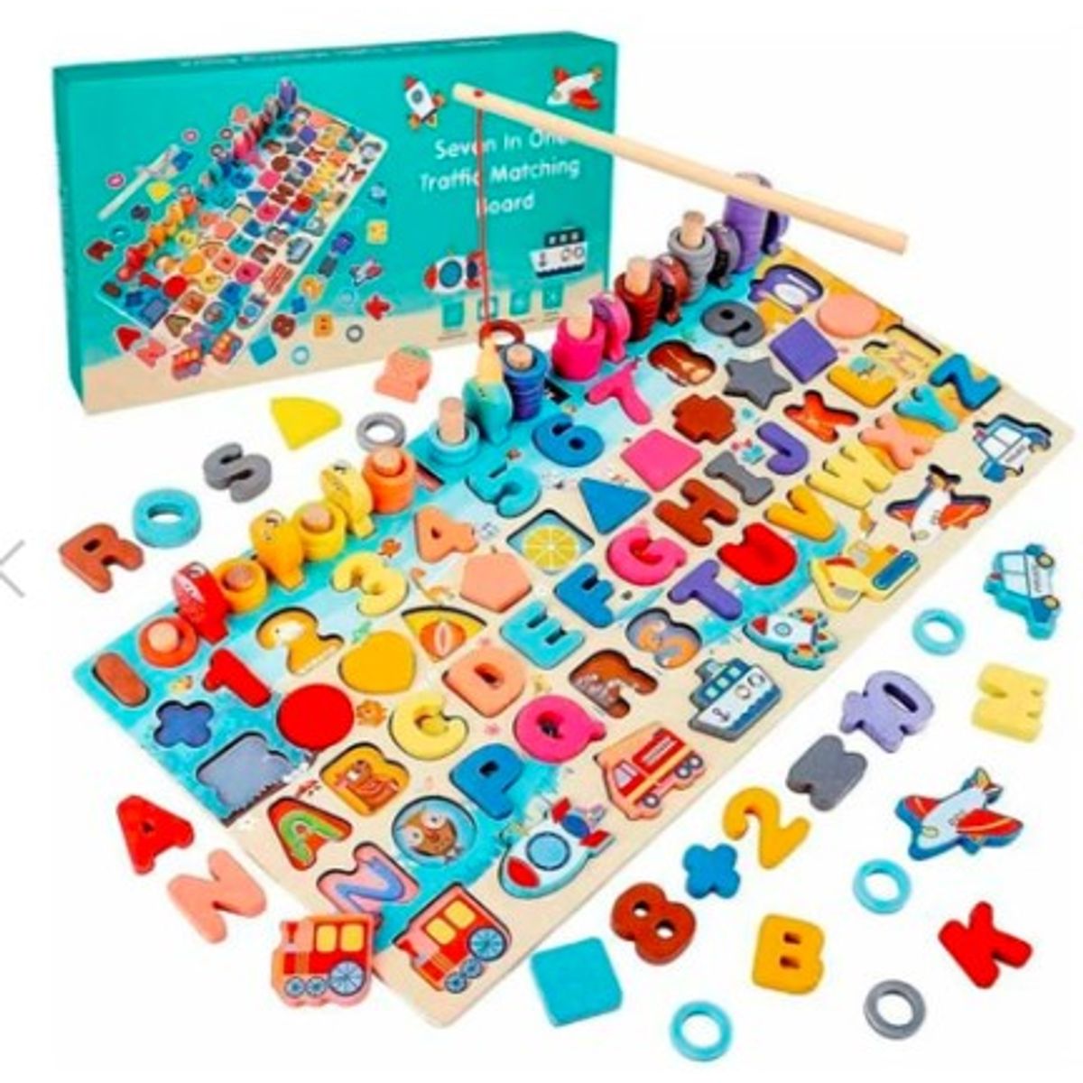 GENERICO - Tablero Montessori 7 en 1.