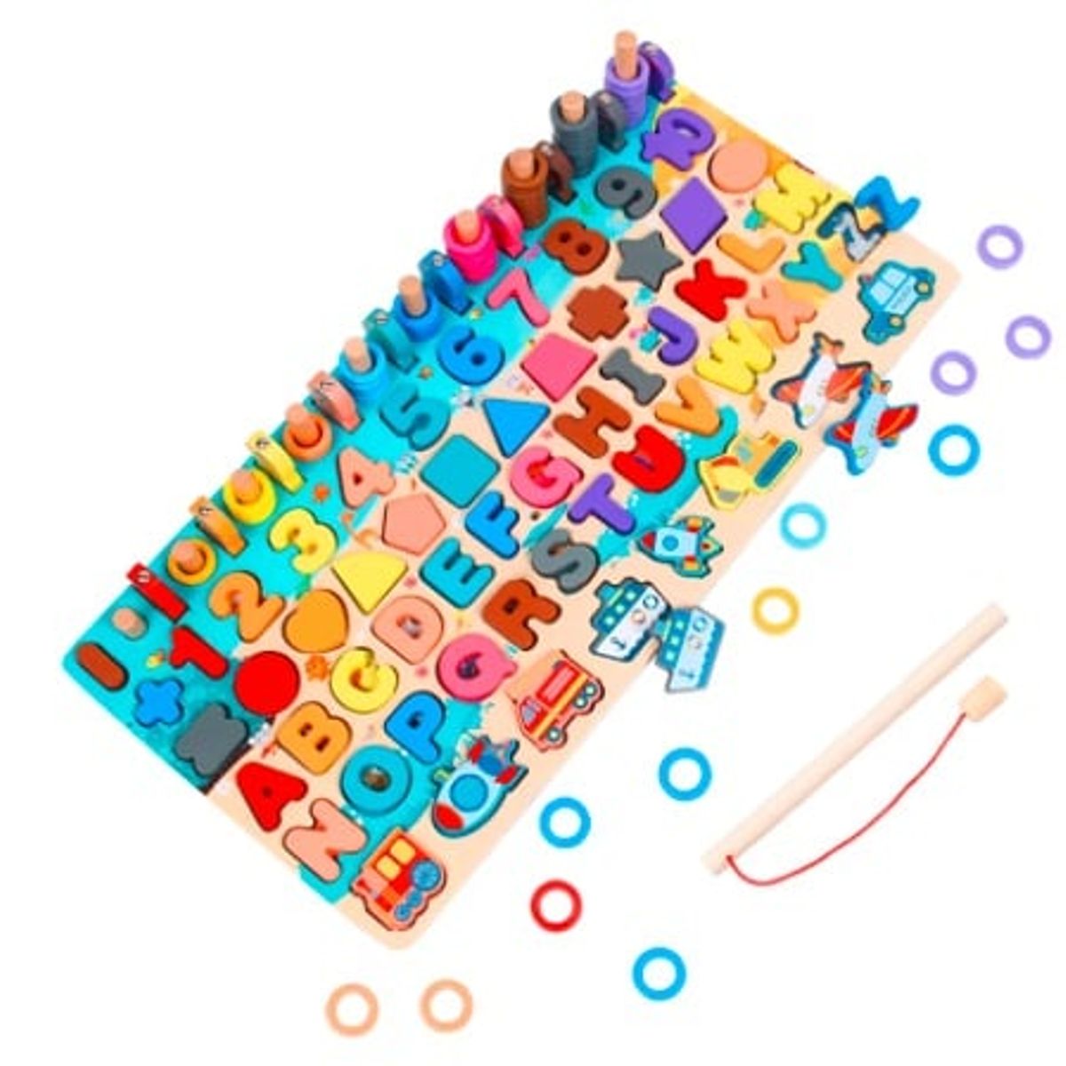 GENERICO - Tablero Montessori 7 en 1.