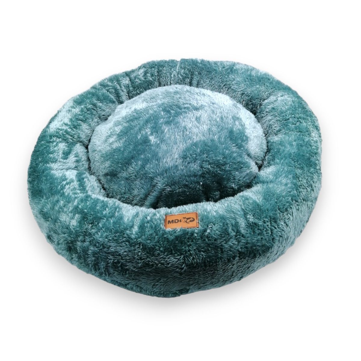 MD - Cama Para Perros y Gatos Donut Lite Verde Cemento Talla M