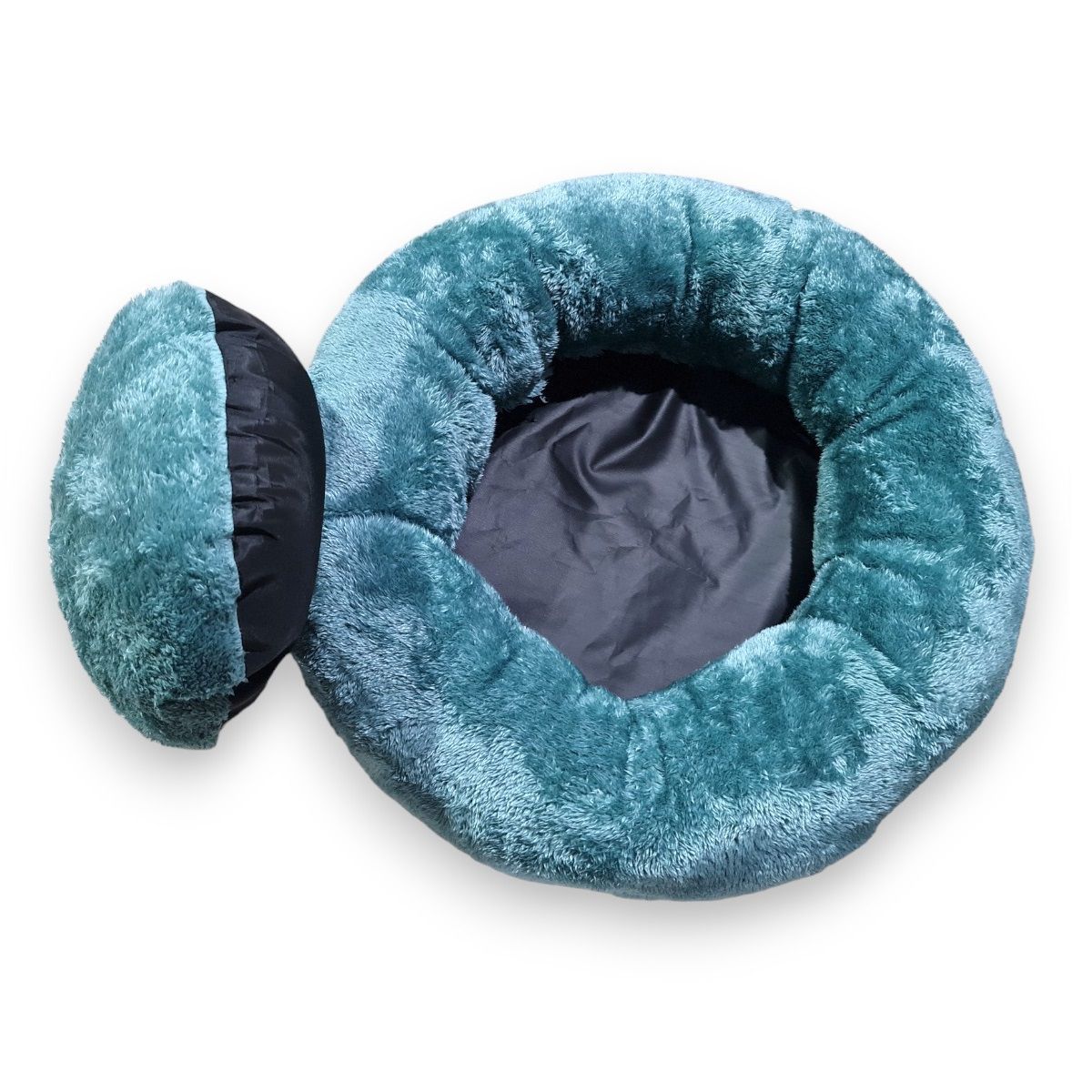 MD - Cama Para Perros y Gatos Donut Lite Verde Cemento Talla M