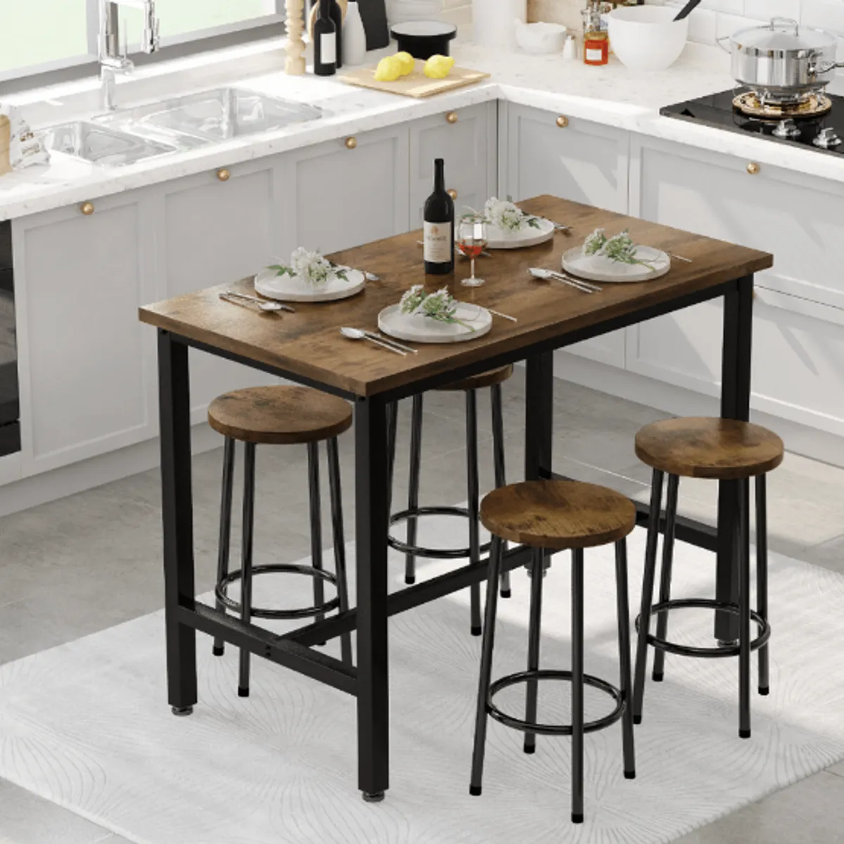 NACION MUEBLES - Juego de comedor con silla Davo Moderno