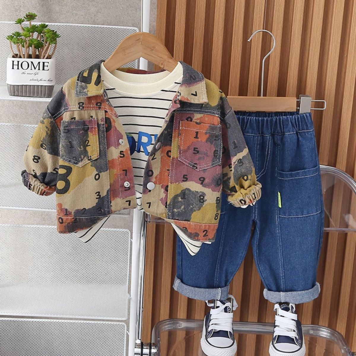 GENERICO - ROPA DE NIÑO CASUAL  ( PANTALON + CASACA + POLO MANGA LARGA )