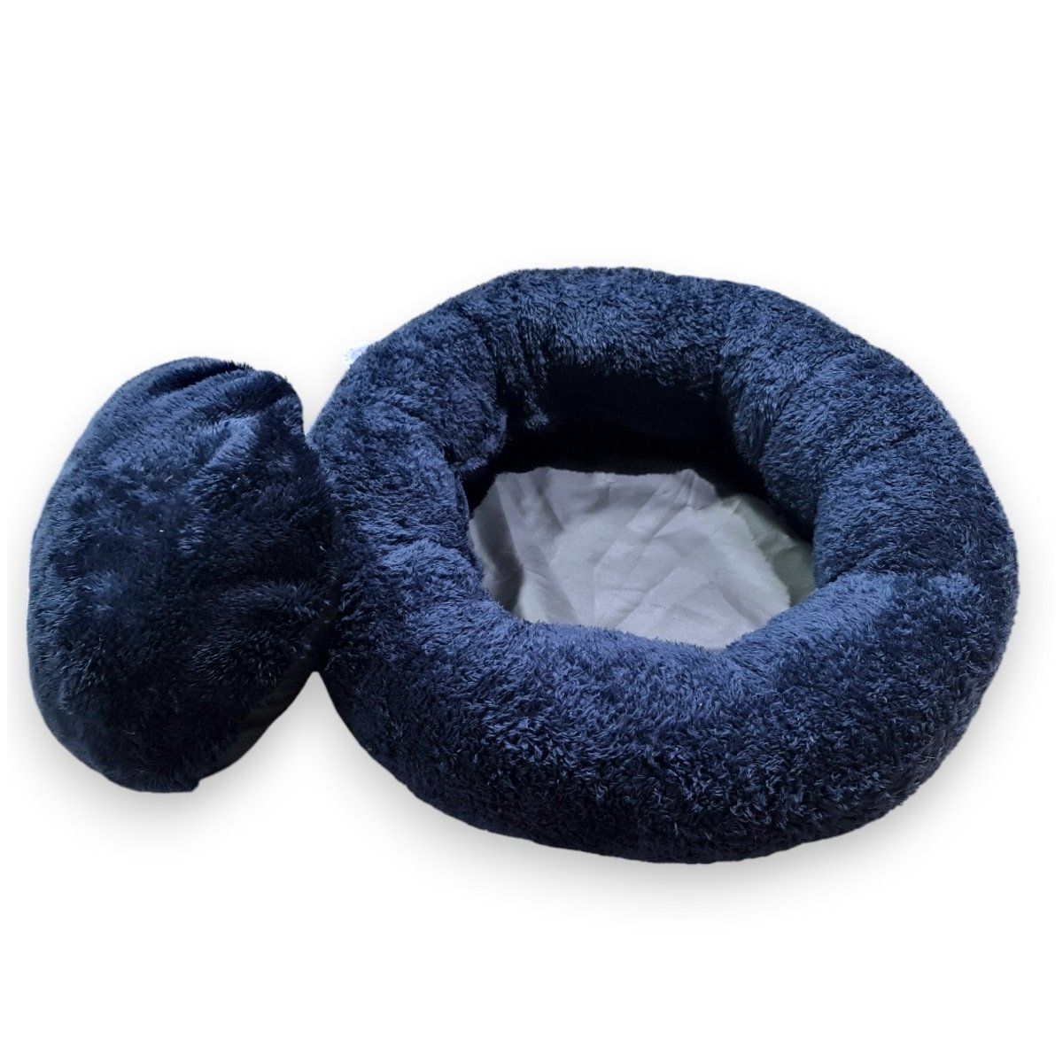 MD - Cama Para Perros y Gatos Donut Lite Azúl Talla XL - MD