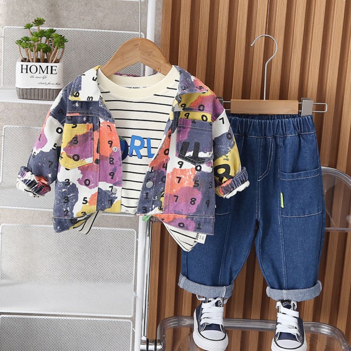 GENERICO - ROPA DE NIÑO CASUAL  ( SET DE 3 PIEZAS )