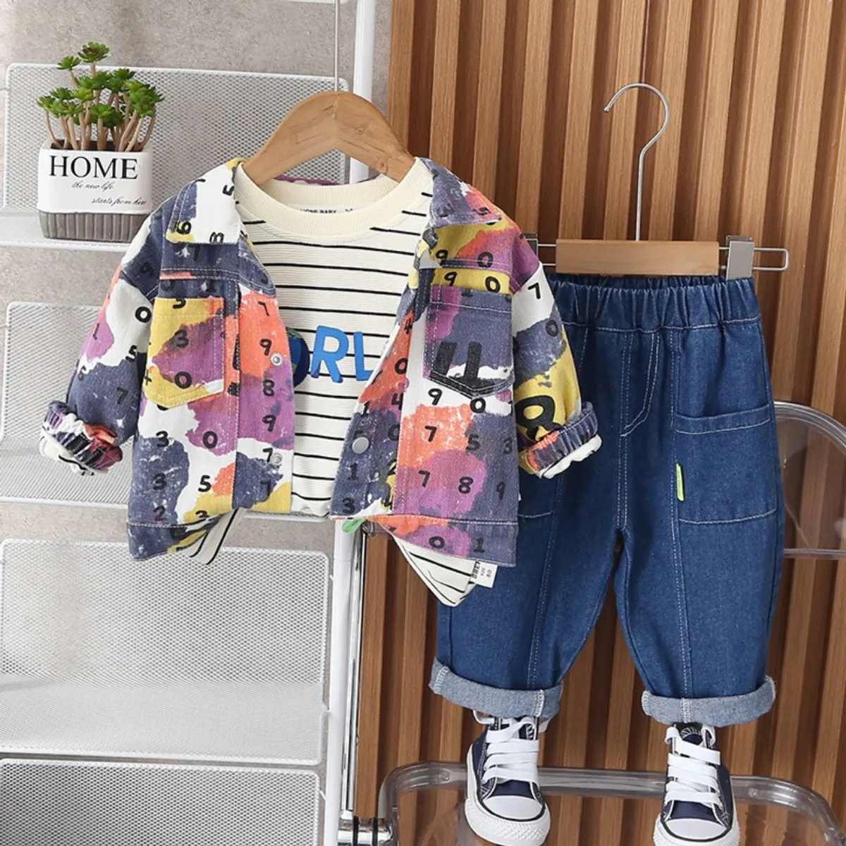 GENERICO - ROPA DE NIÑO CASUAL  ( SET DE 3 PIEZAS )