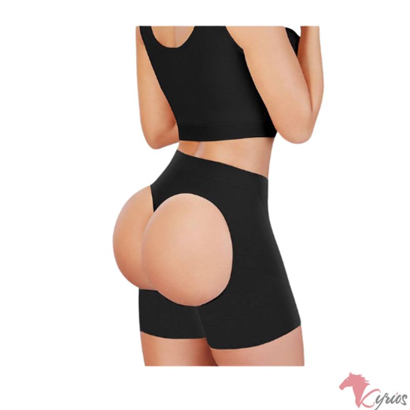 GENERICO - Faja Levanta Glúteos Nature Negro Talla S