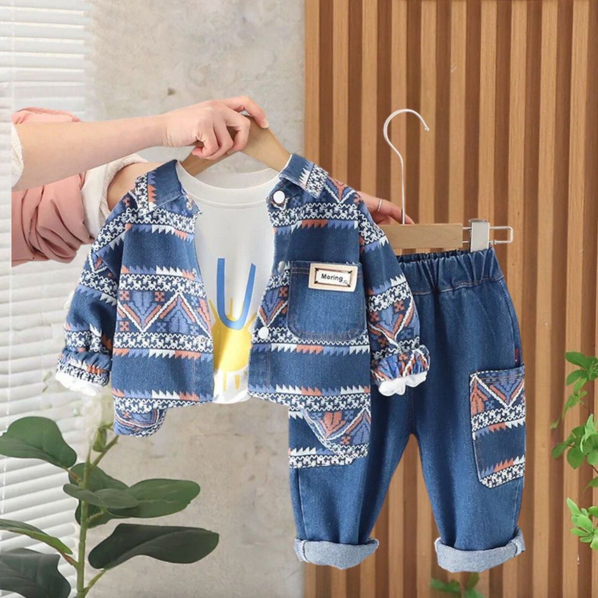 GENERICO - CONJUNTO DE NIÑO URBANO  (PANTALON + CASACA + POLO MANGA LARGA)