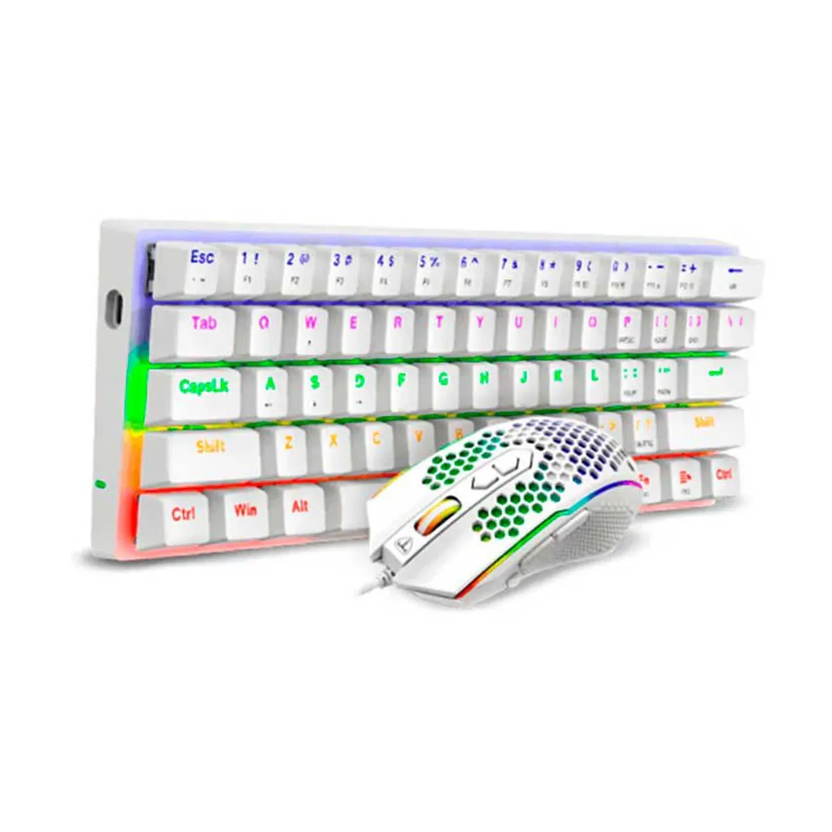 T-DAGGER - Combo T-DAGGER MAIN FORCE T-TGS008 Teclado + Mouse Blanco