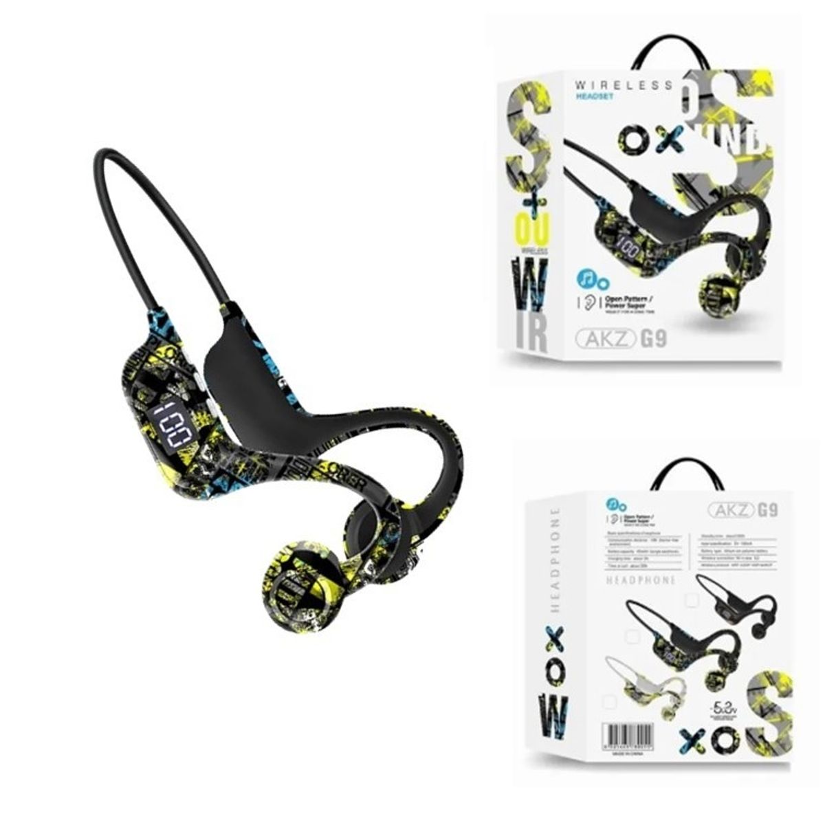 GENERICO - Audífonos de Conducción Osea AKZ-G9