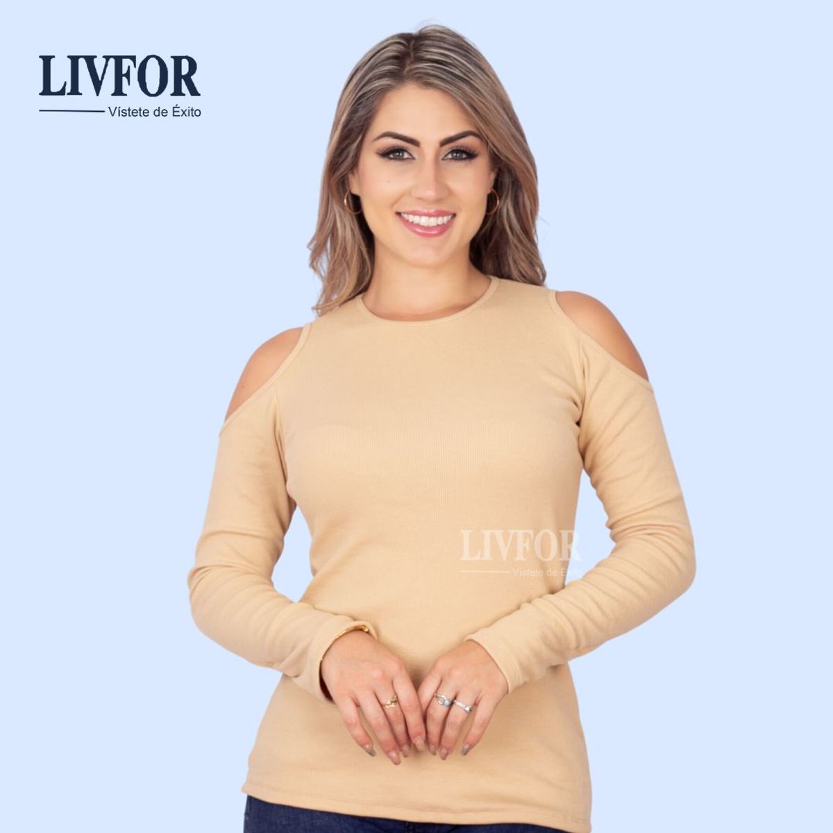 GENERICO - POLO HOMBROS DESCUBIERTOS - RIB GRUESO