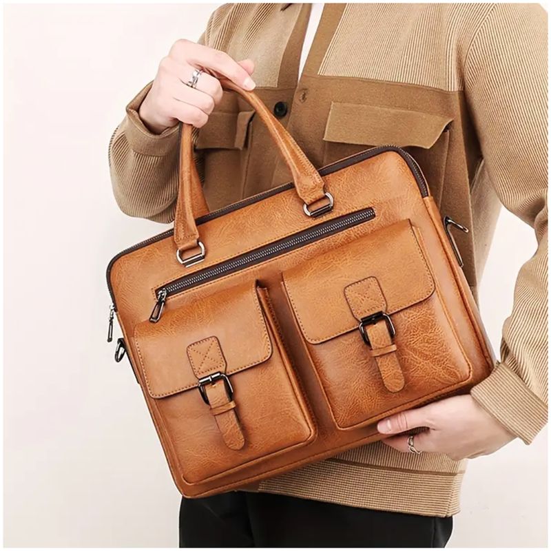 INSPIRA MARKET - Maletín Mochila Bolso Elegante Cuero PU